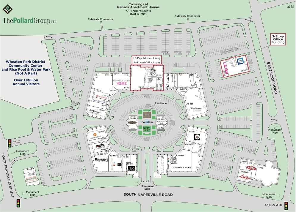 Town Square Wheaton: 55 E Loop Rd, Wheaton, IL 60189